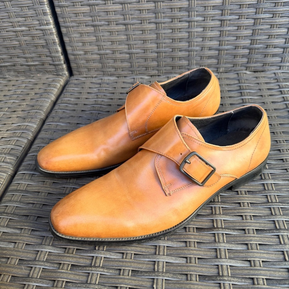 Kenneth Cole New York Mens Sz 10 Tan Leather